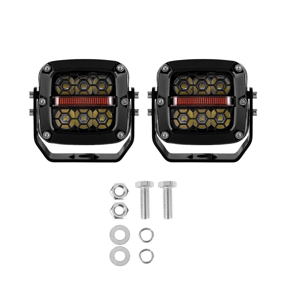 KS3C Original อลูมิเนียม 3.5 นิ้ว 60W รังผึ้งไฟ LED ทํางานสําหรับรถยนต์ออฟโรด Led6505