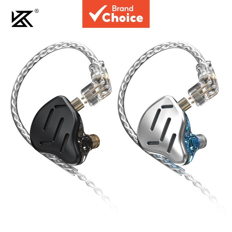 KZ ZAX 1DD 7BA หูฟังหูฟัง Hybrid In-Ear โลหะ HiFi ชุดหูฟังเพลงกีฬา ZSX ZS10 PRO AS12 AS16 CA16 C10 V