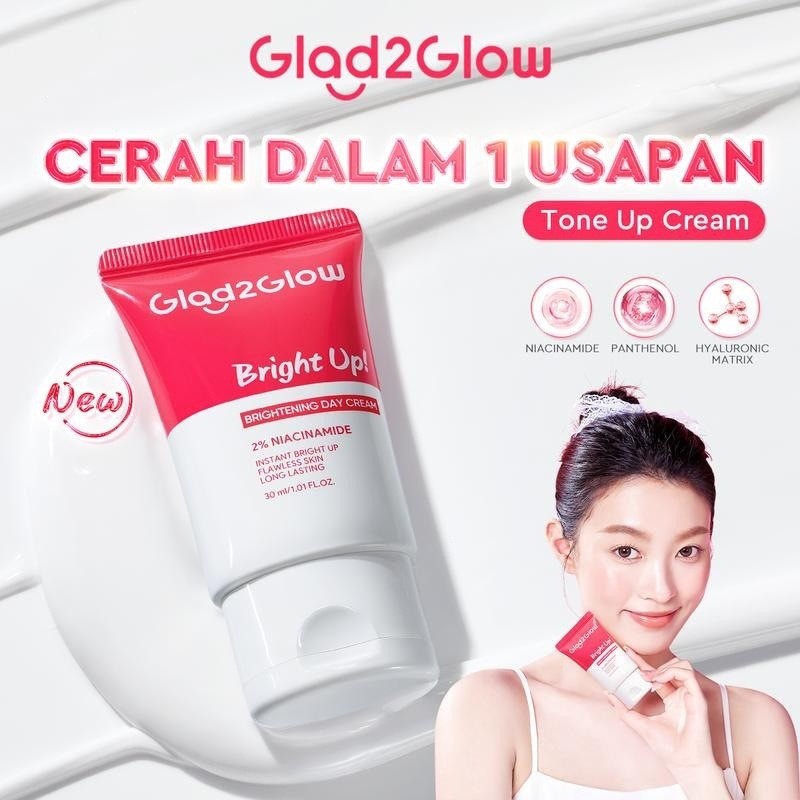 Glad2Glow Niacinamide Brightening Skin Cream 30 วินาที Quick Brightening No Mask Moisturizing Lazy F
