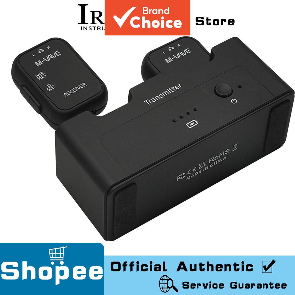 M-VAVE WP 12 Pro กีตาร์ระบบ 2.4GHz Ultra Low Latency Transmitter Receiver แบบเรียลไทม์หูสําหรับกีตาร
