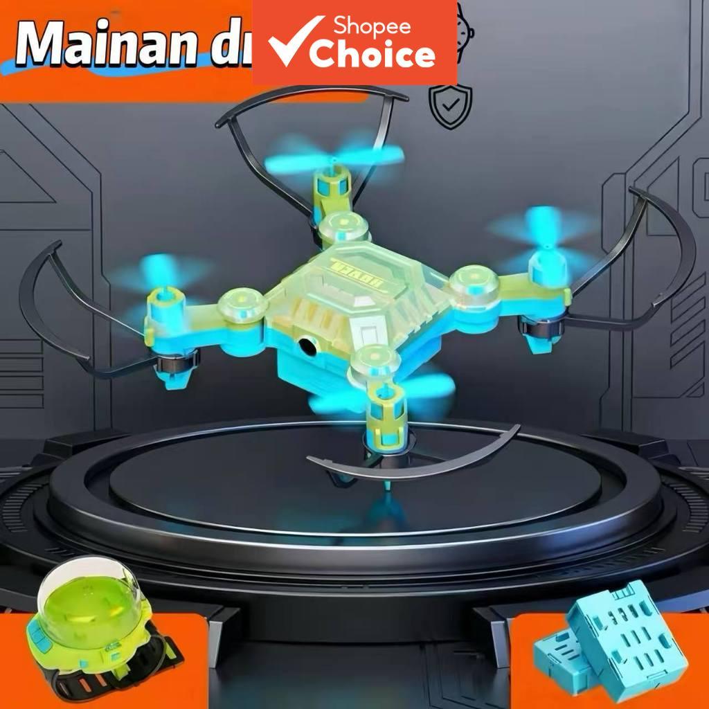 Mini Drone RC Drone สมาร์ทวอท์ชควบคุมพับ Quadcopter Flying ของเล่นชาร์จแบบพกพา Drone ปลอดภัย Flying 