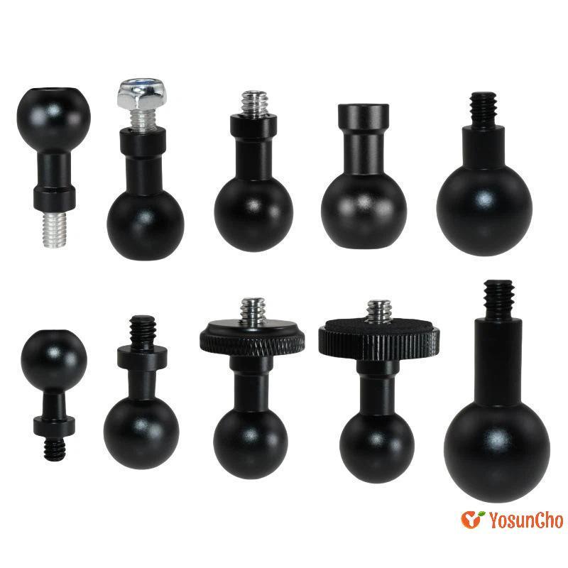 YosunCho] อะแดปเตอร์หัวบอล 15/17/19/20/2015 มม.ถึง 1/4 Bolt Converter Universal สําหรับรถจักรยานยนต์ที่วางโทรศัพท์ Mount อุปกรณ์เสริมใหม่