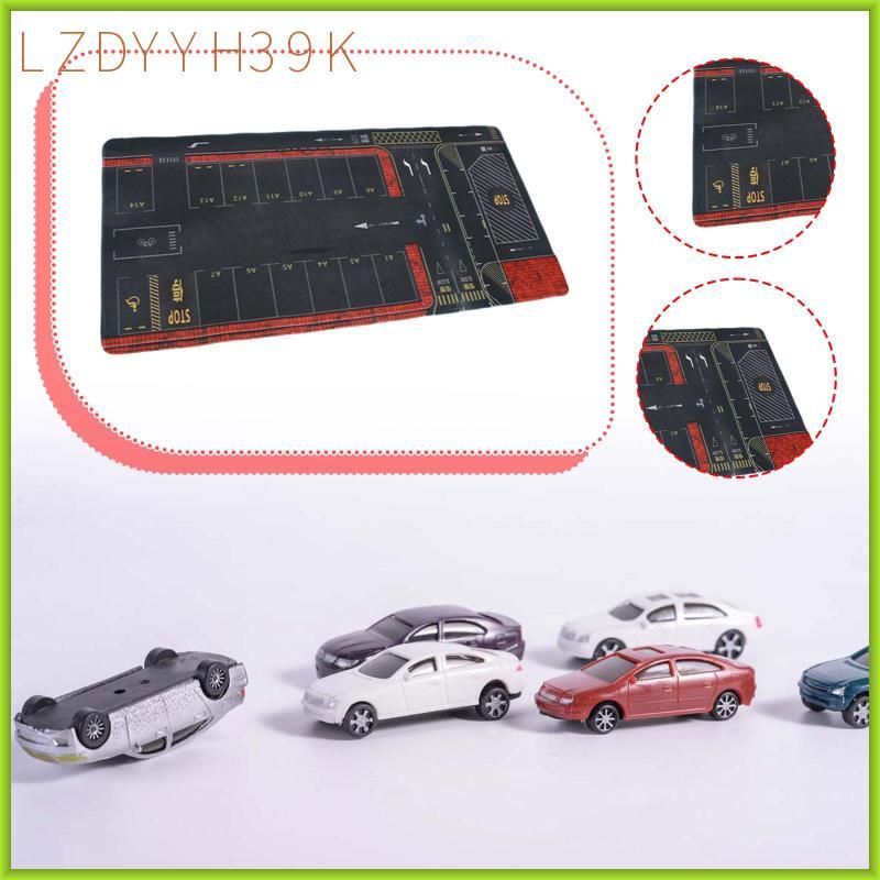 [lzdyyh39k] 1/64 Scale Parking Lot Mouse Pad รถDiecast Garageสําหรับเด็กผู้ใหญ่