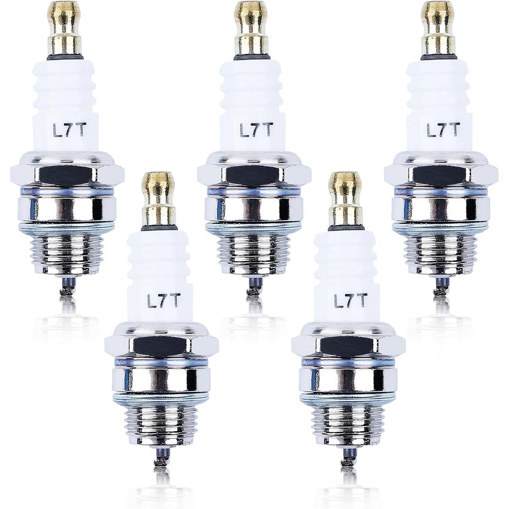 L7T หัวเทียนสําหรับ NGK BPMR7A - 5 แพ็คหัวเทียนสําหรับ Champion CJ8 RCJ6Y RCJ7Y & More 2-Stroke เครื