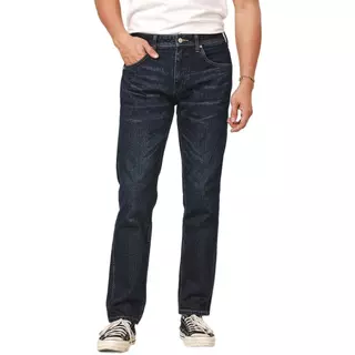 WRANGLER กางเกงยีนส์ผู้ชาย คอลเลคชั่น Biker Look เอวกลาง ทรงตรง รุ่น WR F325MTEPN16 สียีนส์กลาง