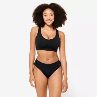 Decathlon Women'S Seamless Knickers Three-Pack กางเกงในไร้ขอบสำหรับผู้หญิง แพ็ค 3 ชิ้น - Black/Pink/Sage