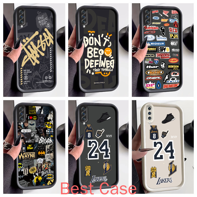 สําหรับ Samsung Case Samsung A70 Case Cool Street Boy Matte Silicone Anti-drop Phone Case YQ-JGS