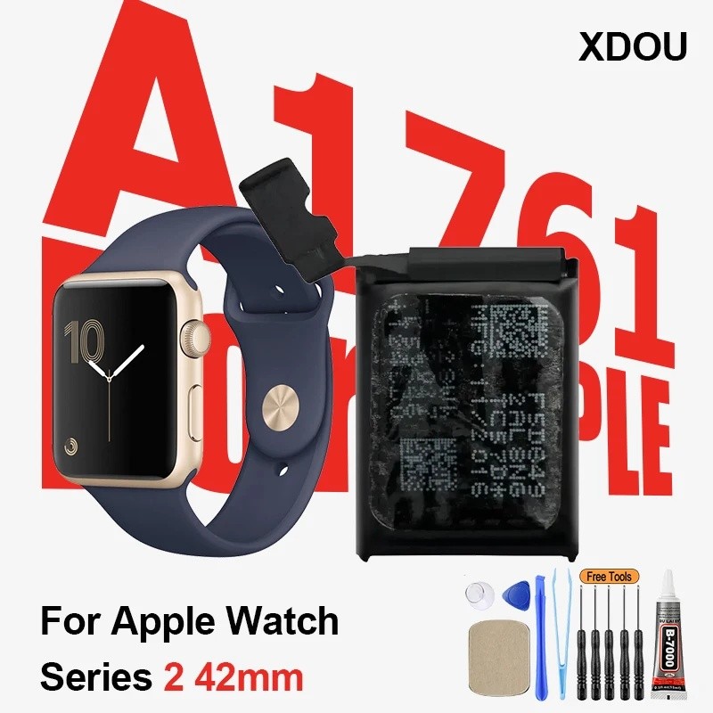 แบตเตอรี่ใหม่ A1761 สําหรับ Apple Watch Series 2 42 มม.A1761 A1758 A1769 334mAh Series2 42 มม. + ฟรี