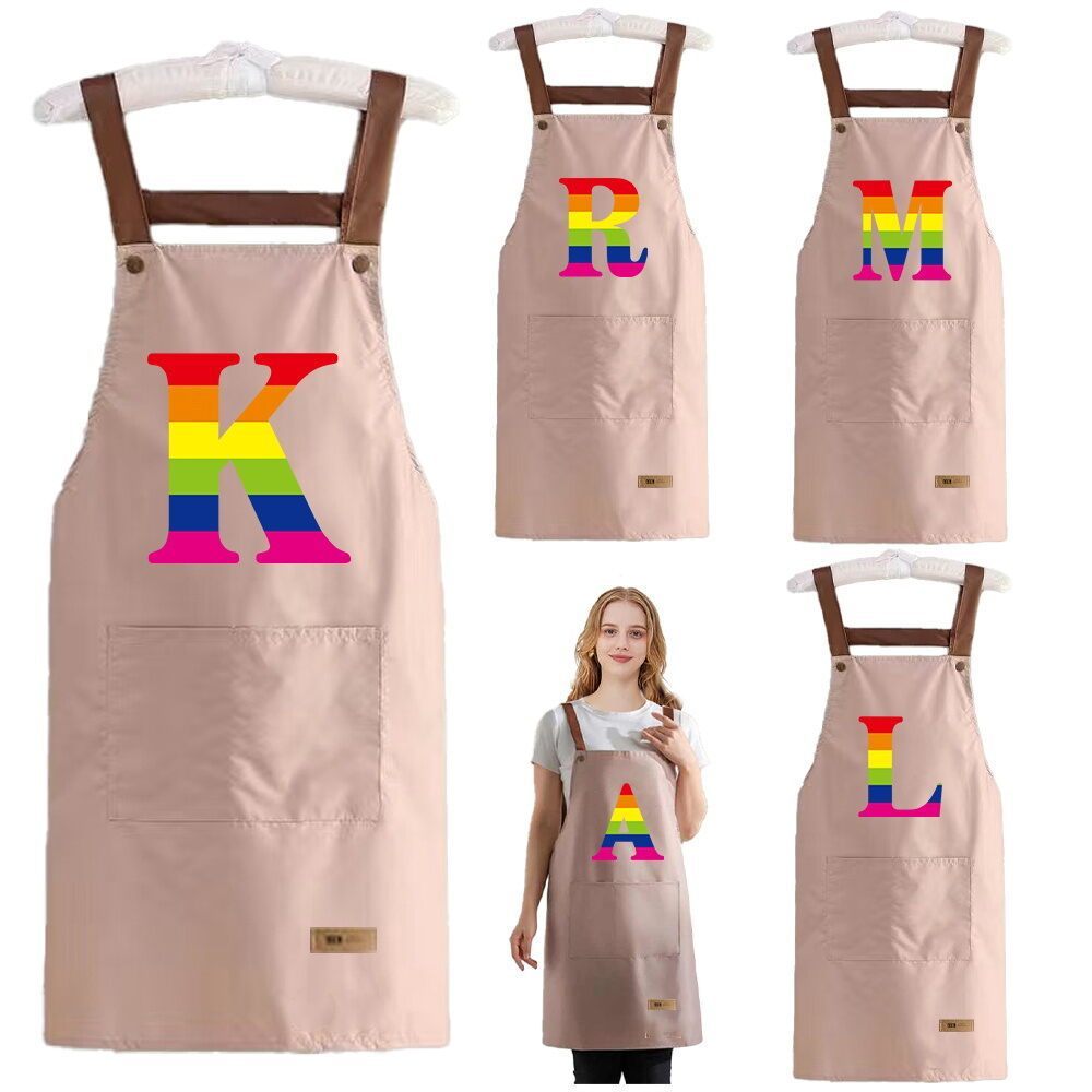 With Pockets Home Fashion Kitchen Apron Hot Selling Polyester Fabric Clothing Protector Oil Resistan