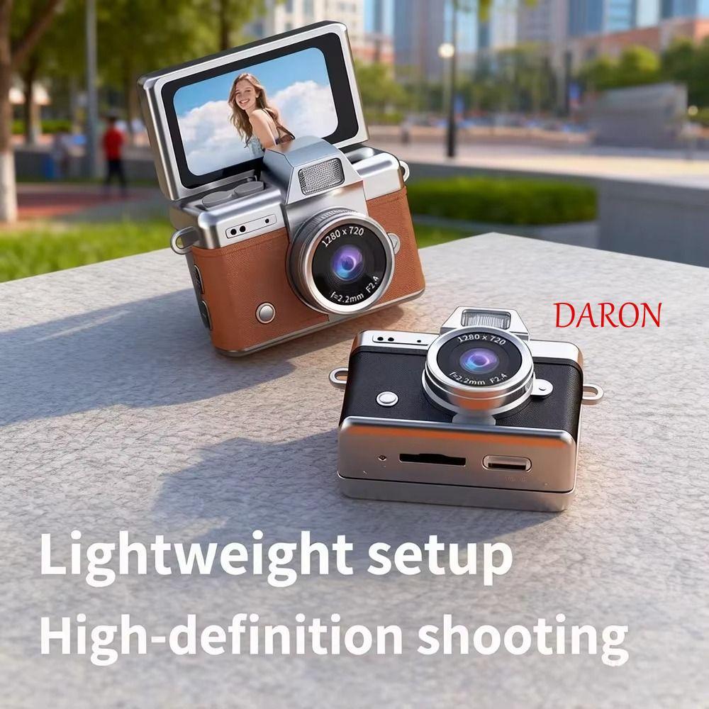 กล้องพวงกุญแจนิ้วหัวแม่มือ DARON, หน้าจอ 1.47 นิ้ว HD 1080P Retro CCD Mini Digital Camera, การออกแบบ