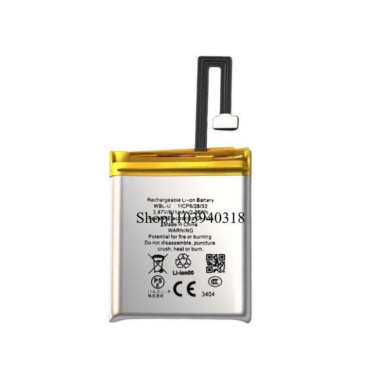 เปลี่ยน 3.87V 611mAh สําหรับแบตเตอรี่นาฬิกา Ticwatch Pro 5 WBL-U