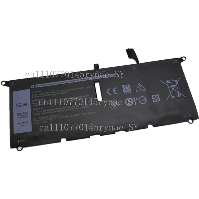 DXGH8 52Wh เปลี่ยนแบตเตอรี่สําหรับ Dell XPS 13 9370 9380 7390 Inspiron 7390 2-in-1 7490 G8VCF H754V 