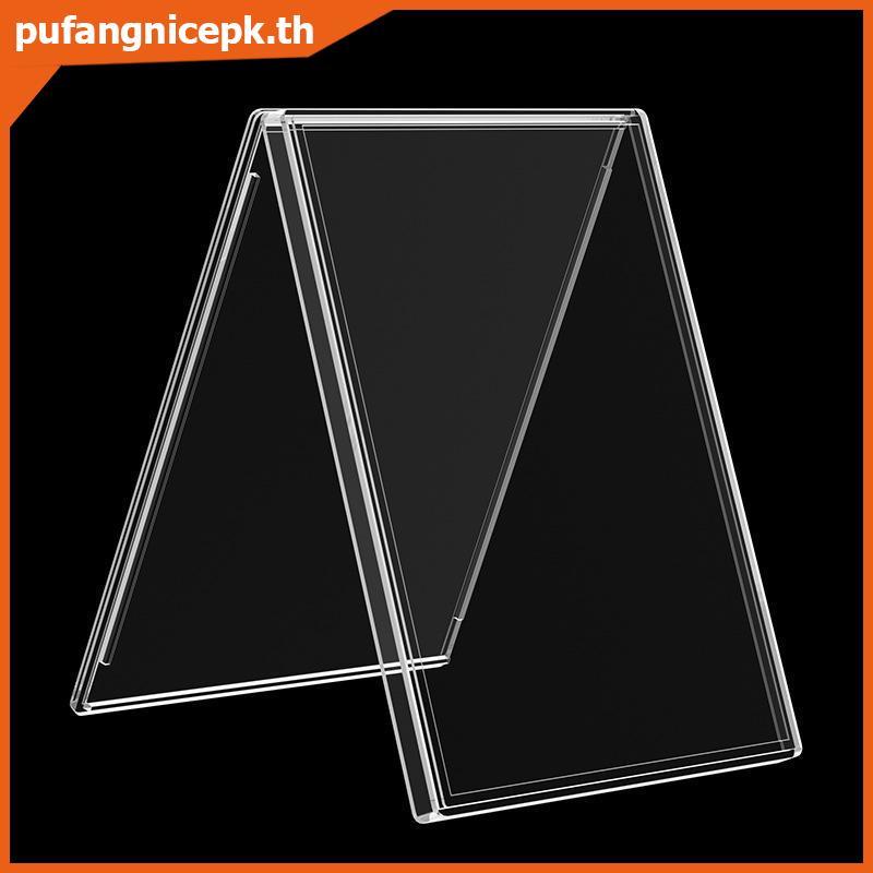 PUCEPK 5 ชิ้นอะคริลิค Snap Card Holder Clear Hard Case สําหรับเกม Trading การ์ดกีฬาสะสม Photo Displa