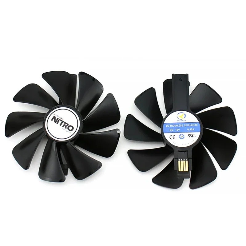 95 มม.CF1015H12D เกียร์ Cooler พัดลมสําหรับ Sapphire NITRO RX590 RX580 RX570 RX480 RX470 4N001-02-20
