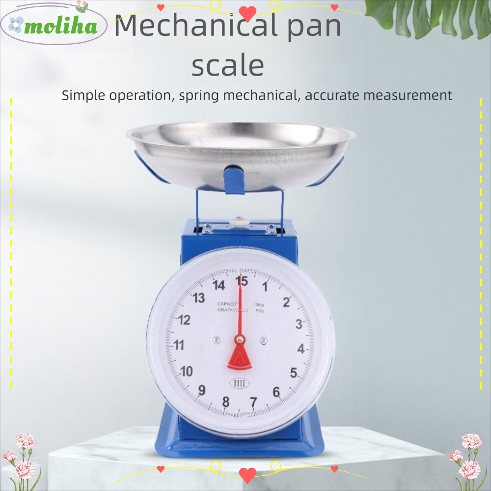 MOLIHA Mechanical Scale,ที่ถูกต้อง 10Kg/20Kg/30Kg Dial Scale,เหล็กคาร์บอนมัลติฟังก์ชั่นหนาสปริง Scal