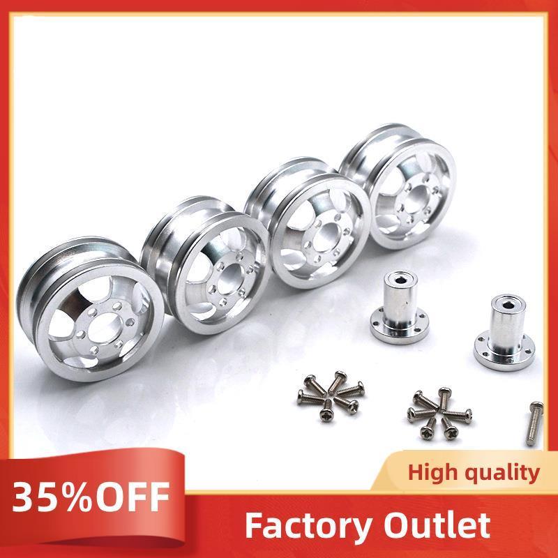 โลหะอัพเกรด Shock-Proof ล้อ Hub ขอบสําหรับ B1 B16 B24 B36 C14 C24 1/16 RC รถบรรทุกพร้อม