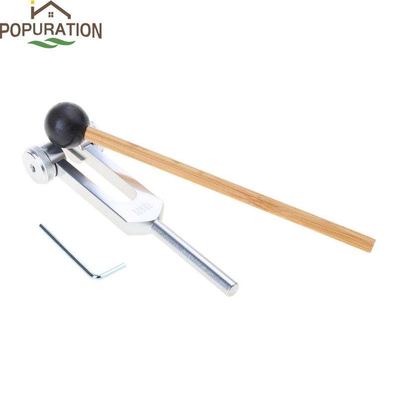 POP Compact Tuning Fork อลูมิเนียม 528Hz Chakra Hammer Diagnostic Ear