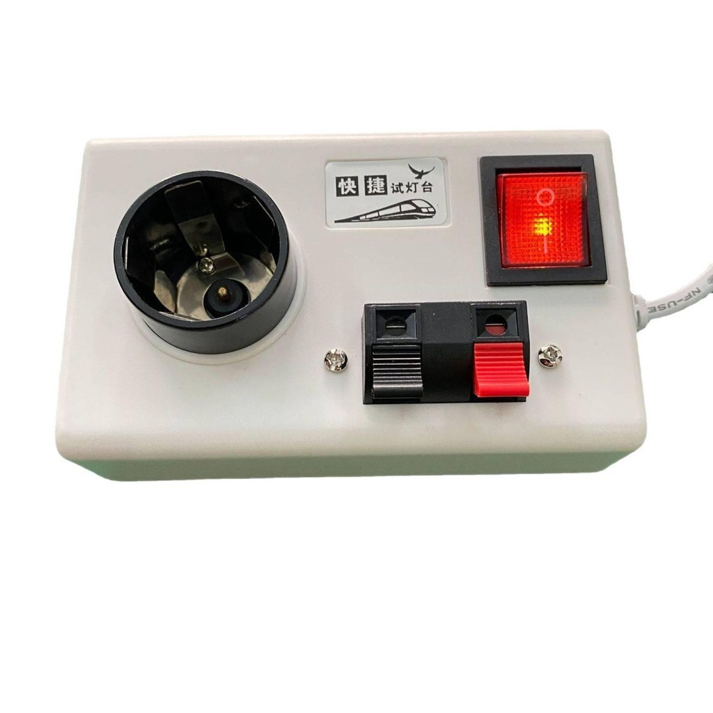 LED Quick Test Light E27 In-Line Simple Test Light Box E14B22 พร้อมตัวบ่งชี้แรงดันไฟฟ้า