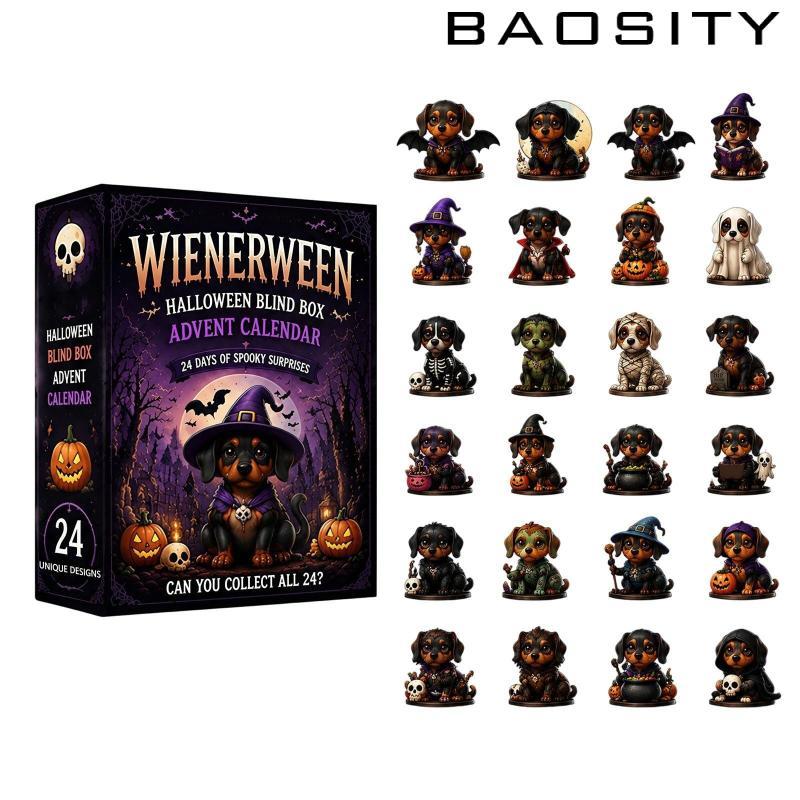 [Baosity] Blind Box Advent Calendar Mystery Halloween Advent Calendar Halloween Counting Box Collect