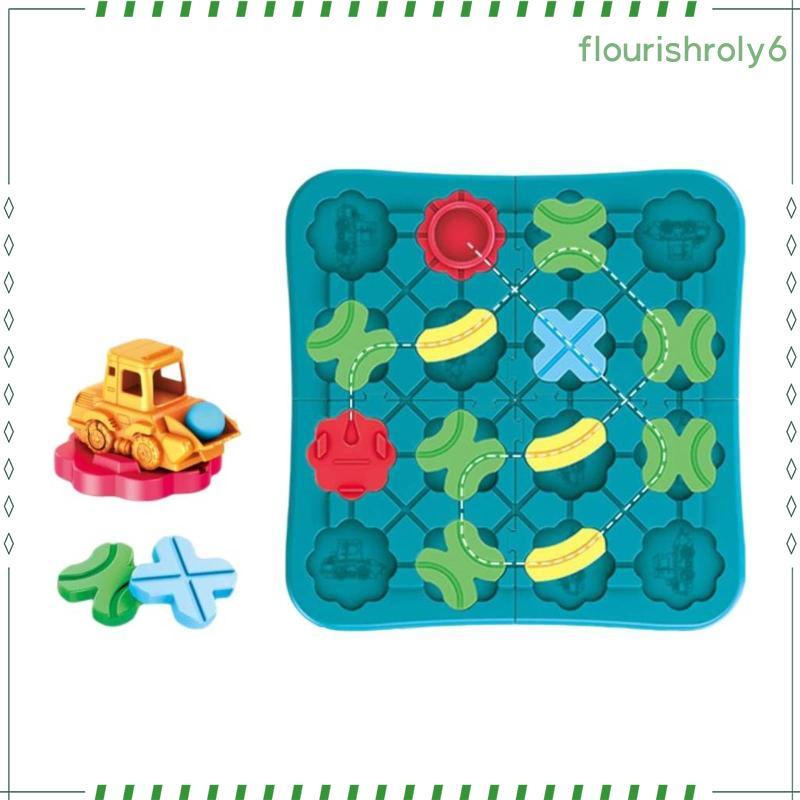 [flurishroly6] เขาวงกตให้เหตุผล Brainteaser ของเล่น DIY Marble Maze Board การศึกษา Marble Course Bra