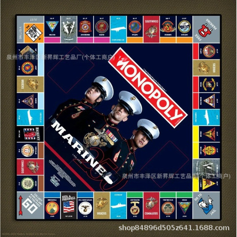 ใหม่ MONOPOLY MONOPOLY Marine Corps ครบรอบ 250 ปี