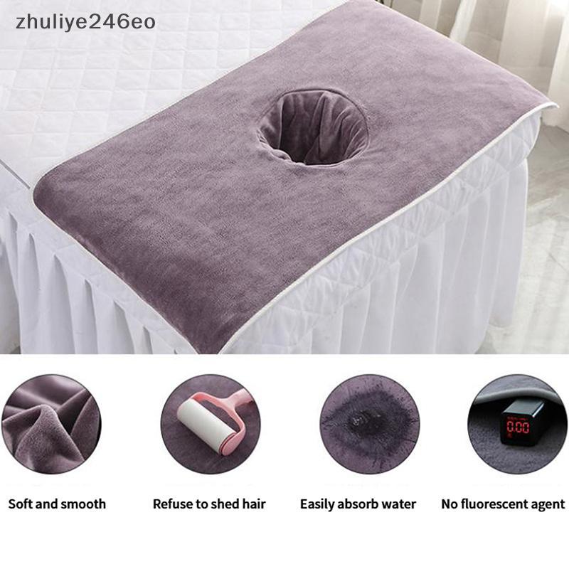 Zhuliye246eo] 40*80 ซม. Thiened Beauty SPA ตารางนวด Planking Face Towel พร้อมเตียงหลุมใหม่