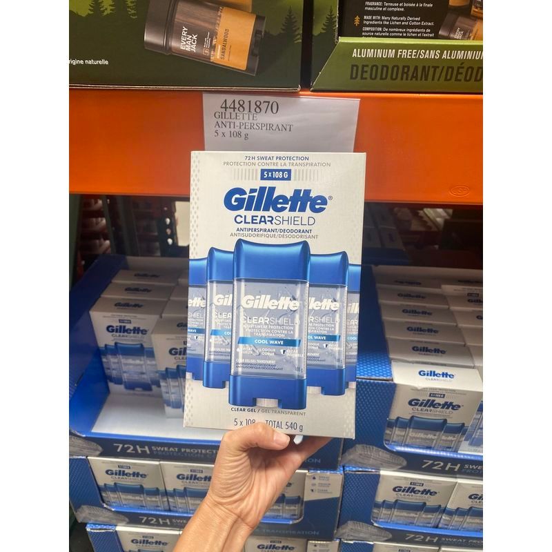 พร้อมสต็อก Canada Gillette/Gillette Mens Antiperspirant Deodorant Balm Antiperspirant Lotion Quick-D