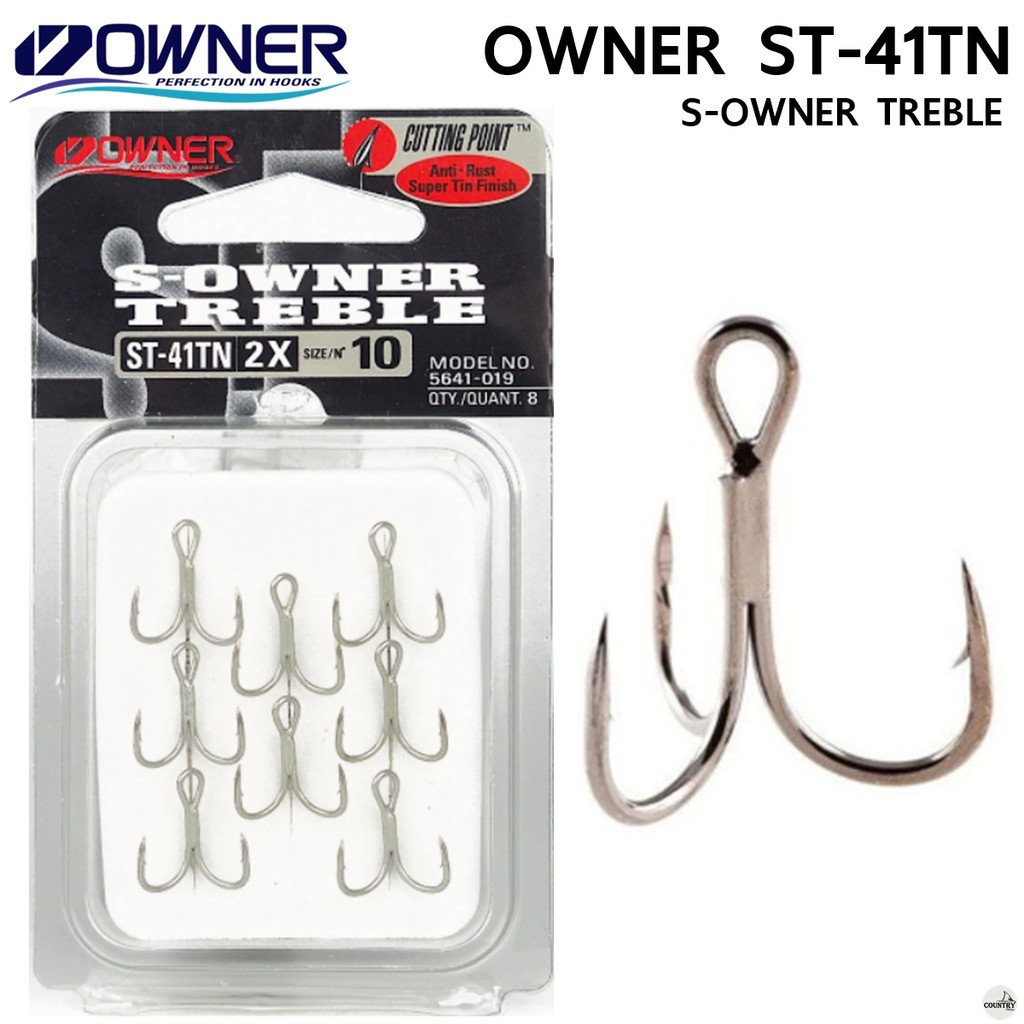 ตัวเบ็ดสามทาง Owner S-OWNER TREBLE ST-41TN