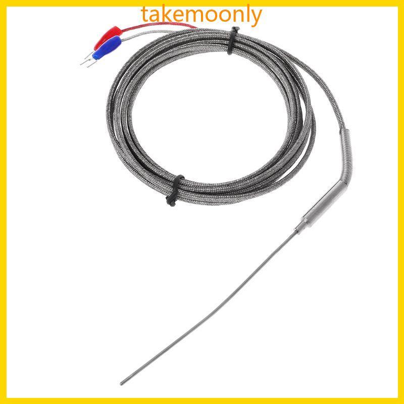 TAK 2m K ประเภท Professional Thermocouple สแตนเลส 1 5 มม. Probe เซ็นเซอร์ควบคุมอุณหภูมิ