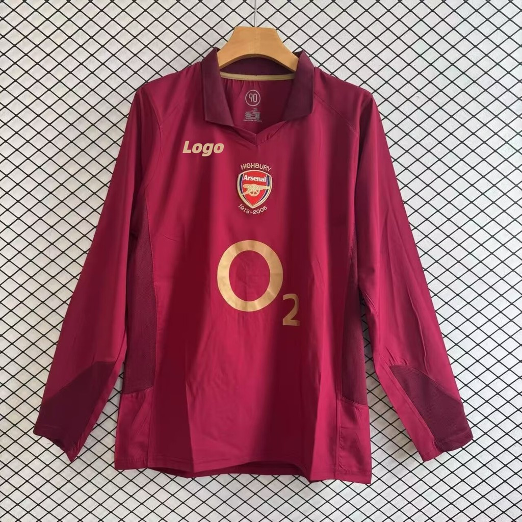 Retro Edition Arsenal 2005/06 Mens Arsenal Home เสื้อฟุตบอลแขนยาว