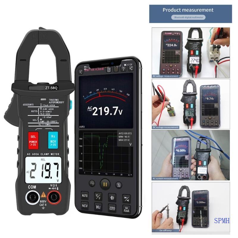 Super Digital Multimeter Tester 6-600V 600A แคลมป์มิเตอร์ช่วงอัตโนมัติ Digital Handheld