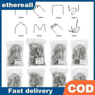 ETH 100PCS ยานยนต์ซ่อมพลาสติกเชื่อมเล็บมาตรฐาน Pre Cut Wave Staples Bump TH
