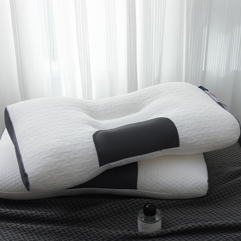 JIGAN หมอนไฟเบอร์นวด Core Shaping หมอน Sleep Aid กระดูกสันหลังส่วนคอ Aid Sleep ในครัวเรือนหมอนกระดูก