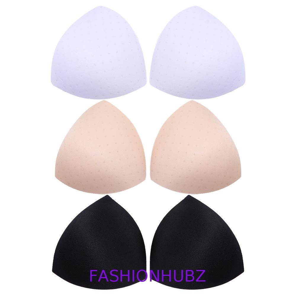 FASHIONHUBZ ฟองน้ํา Bra Pads Lift Up Bra Pads แทรกถ้วย Breast Bra Enhancer Push Up แทรกหน้าอก