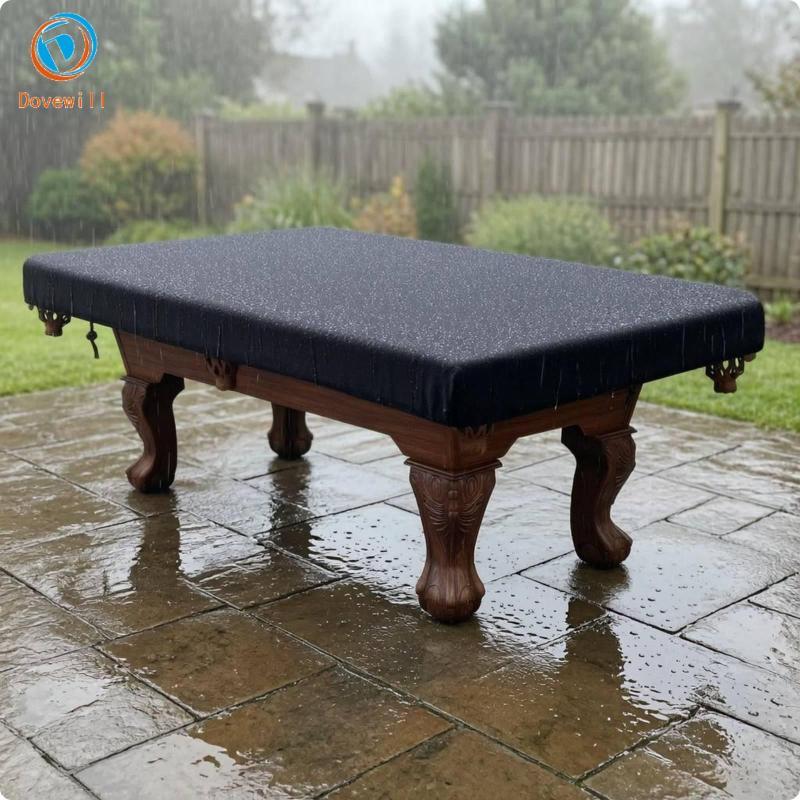 Dovewill Pool Table Dust Shield Outdoor Protective Cover กระชับ Drawstring 7FT