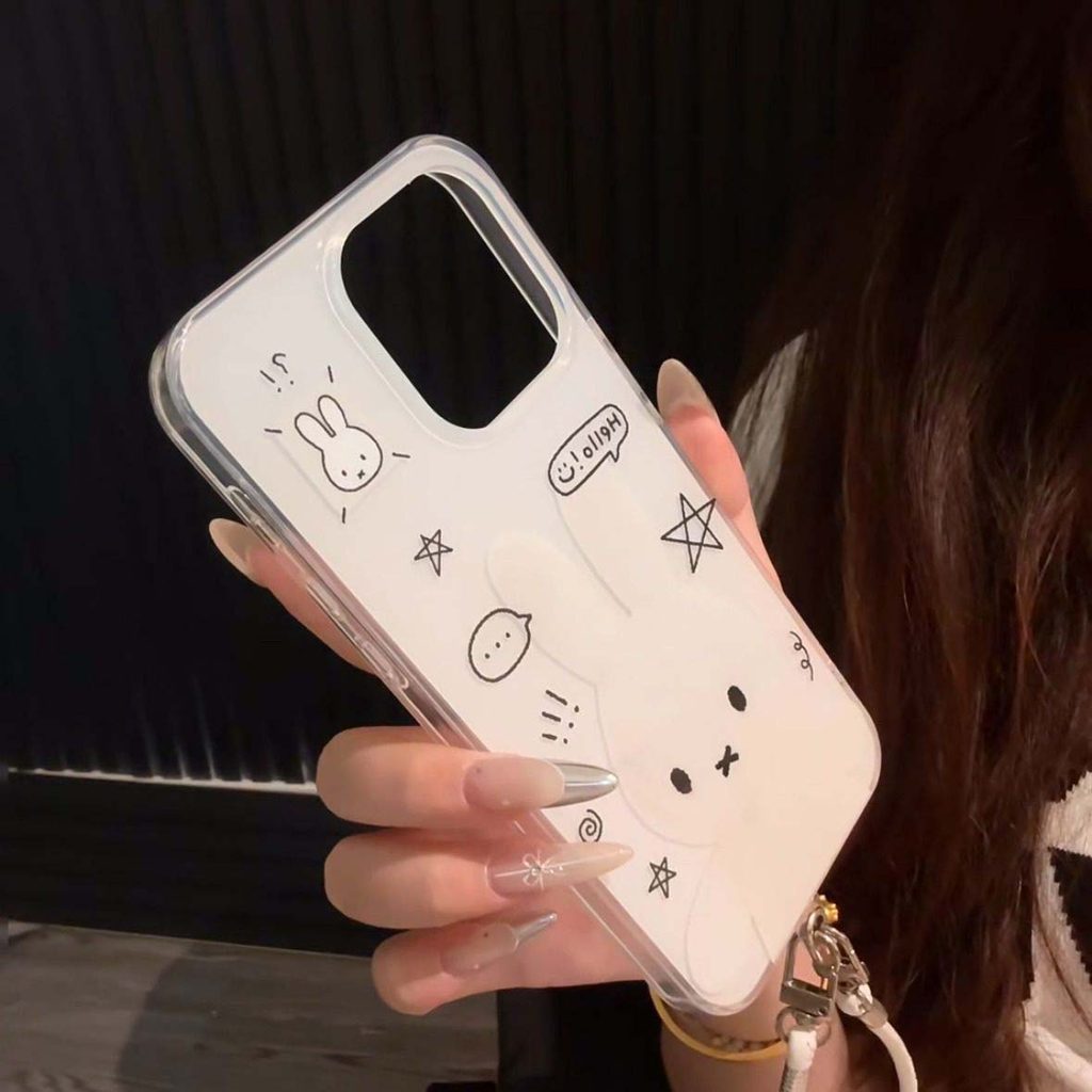 Miffy สําหรับ iPhone 17 12/13/14ProMax การ์ตูน iPhone1615 เคส IMd สองชั้น