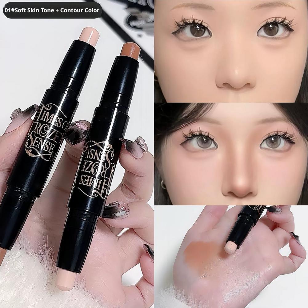 ไฮไลท์แต่งหน้า Shadow Contour Stick Double Head สําหรับ Brighten Face Contour Highlight D4s7