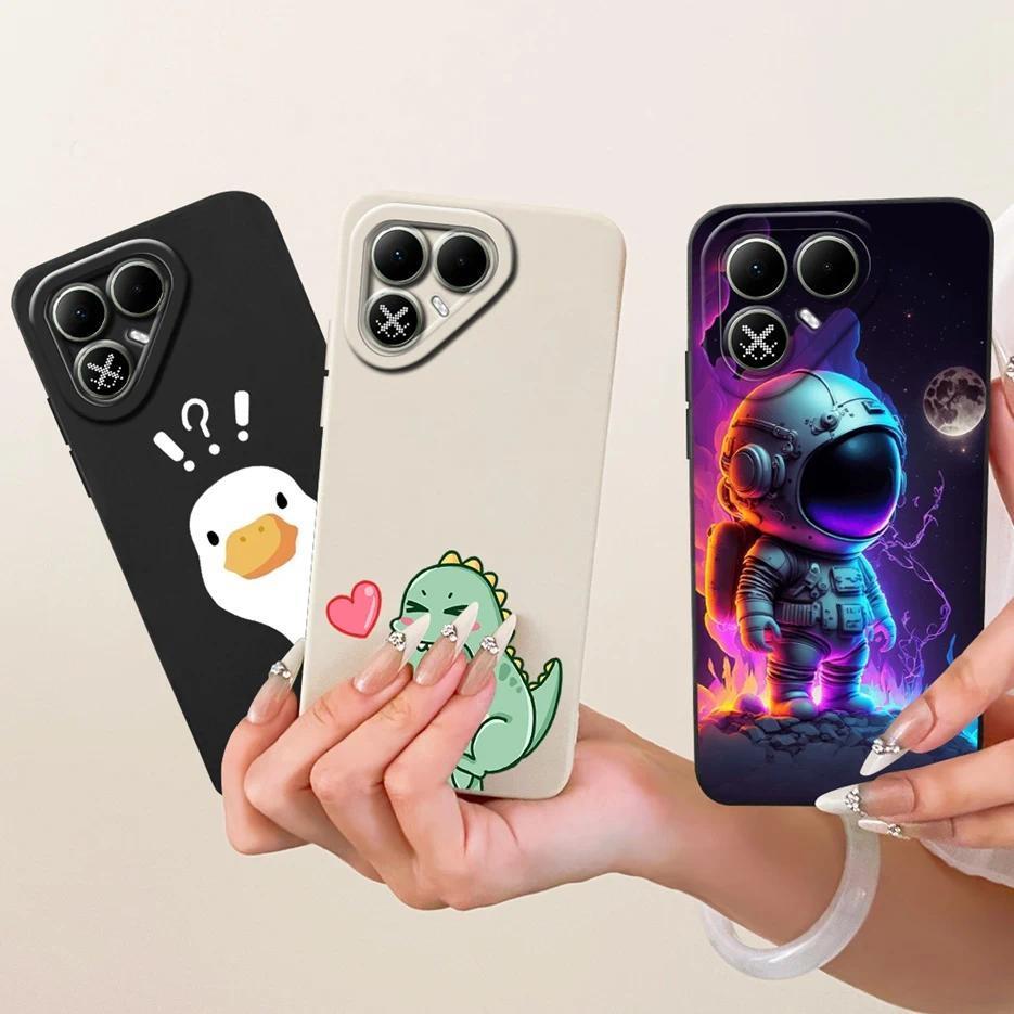 สําหรับ Tecno Pova 8 Pro กรณี LK7 น่ารักไดโนเสาร์นักบินอวกาศการ์ตูนทาสี Soft TPU เคสโทรศัพท์สําหรับ 