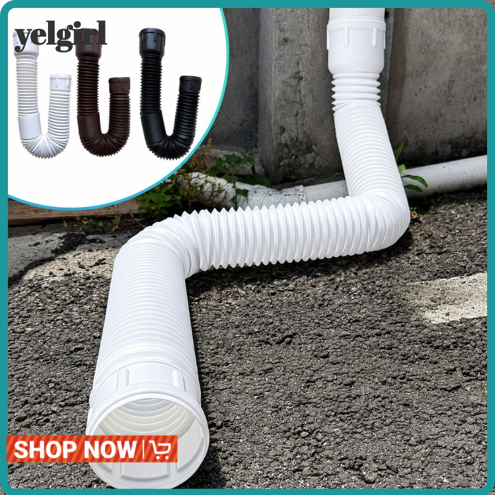 AGLYELGIRL Rain Gutter Downspout Extensions, PE Retractable Drain Downspout Extender, Rainwater Drai