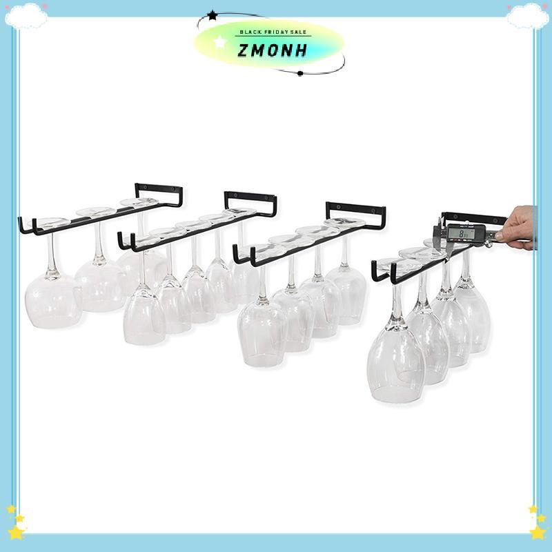 ZMONH ติดผนัง Stemware ผู้ถือคุณภาพสูง Bla เหล็ก Goblet แขวน Ra แก้วไวน์บาร์