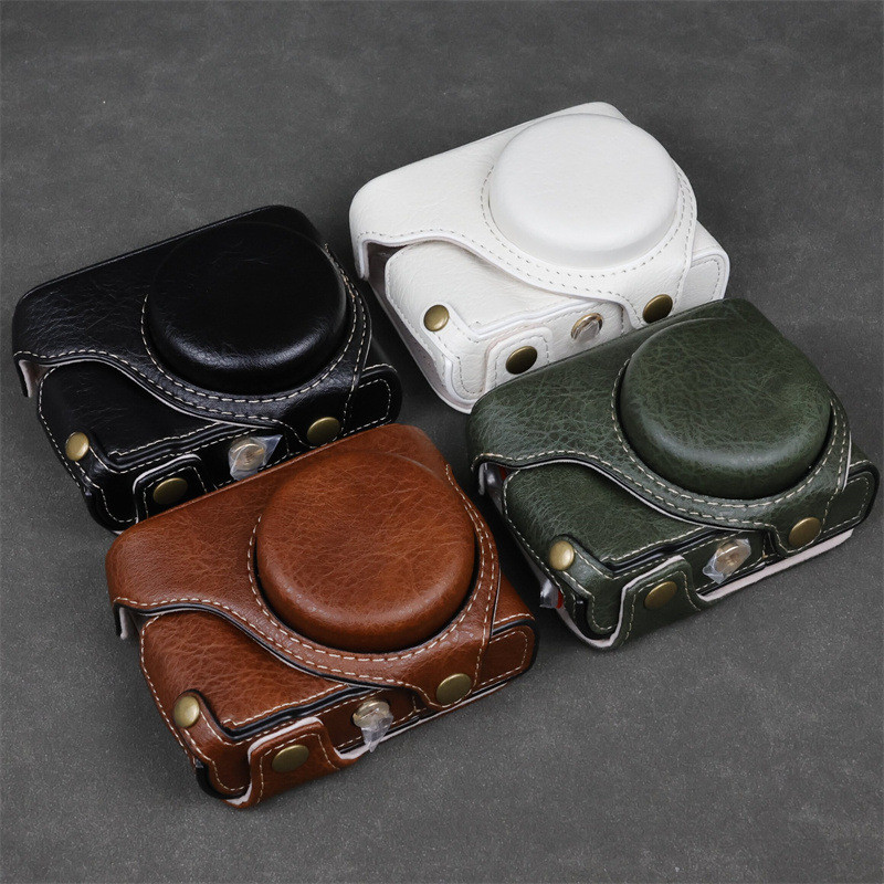 กระเป๋ากล้อง เคสหนัง PU เคสป้องกันสําหรับ Panasonic ZS300 tz300