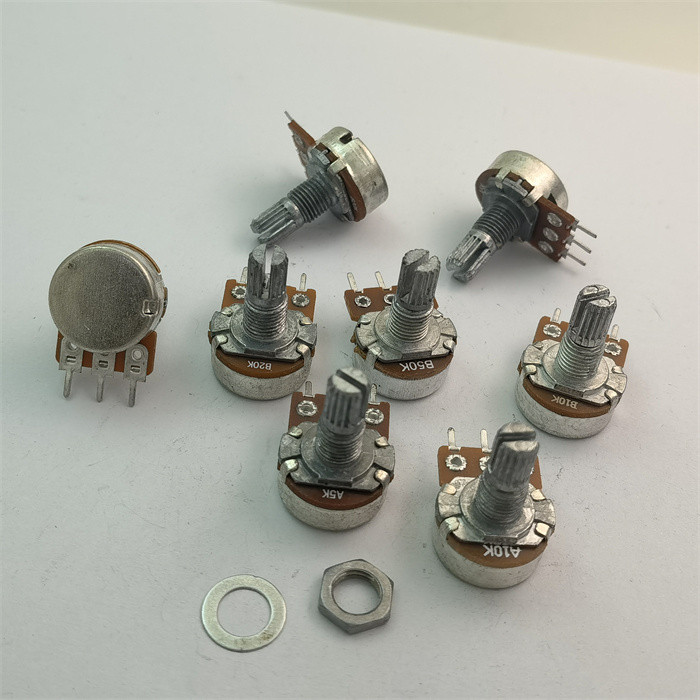 WH148-1A-2 Single Potentiometer A10K A5K B20K 5K B50K B10K ความยาวจับ 15 มม.ดอกไม้