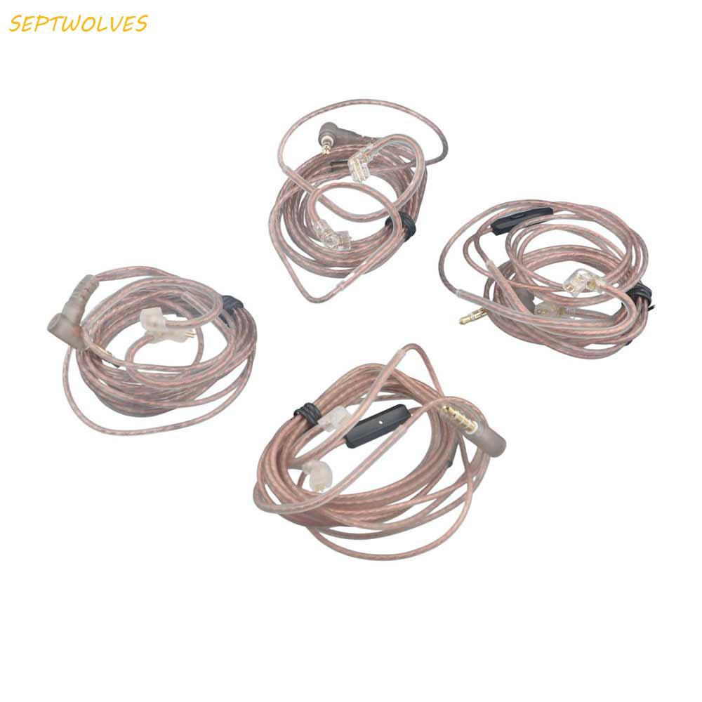 SEPTWOLVES KZ หูฟังสําหรับ KZ ZEX 3.5 มม.2Pin สาย Twisted อัพเกรดออกซิเจนฟรีทองแดง ZS10 หูฟัง