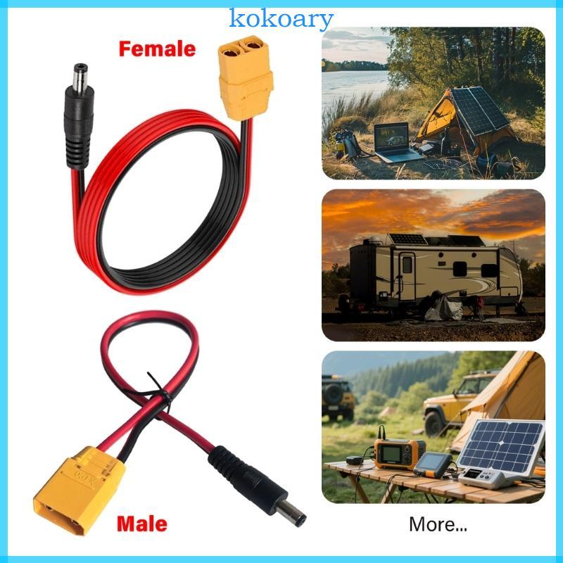 KOK 14AWG XT90 ถึง 5521 14AWG สายไฟสําหรับงานชาร์จทุกวัน