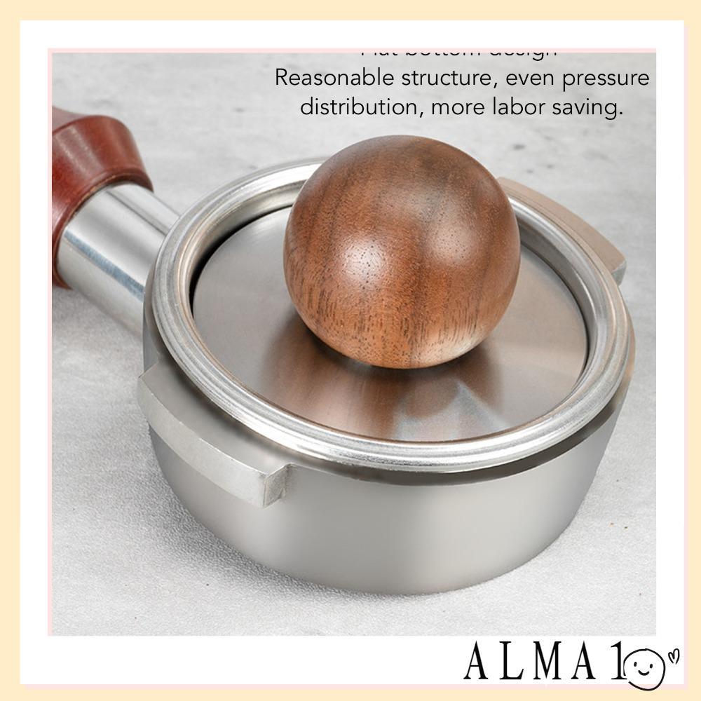 ALMA กาแฟ Tamper, 5.28 ซม./2.08in ไม้ Mini กาแฟ Tamper, แบบพกพา 5.79 ซม./2.38in แม้ความดัน Distribut