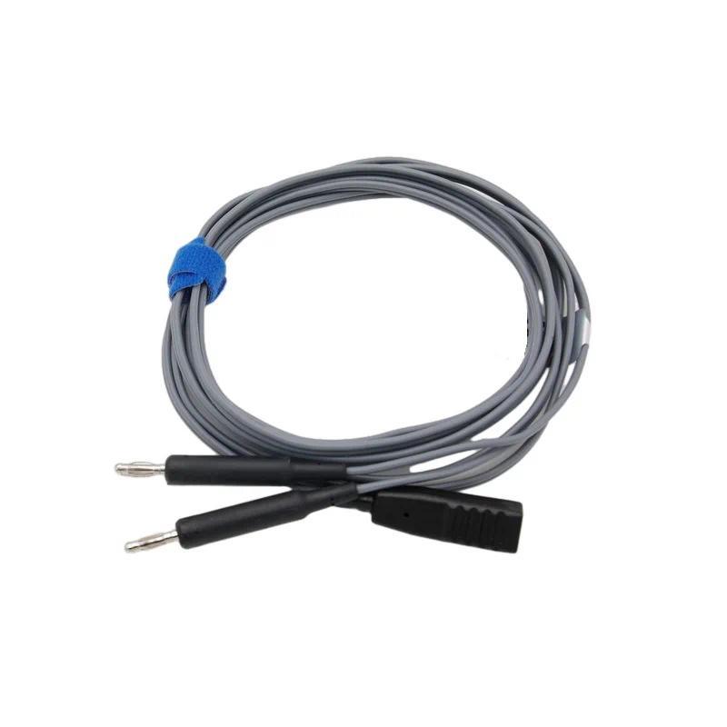 【QJ】คีม Bipolar แบบใช้ซ้ําได้ Autoclave IEC คีม Bipolar แบบโค้งพร้อมสาย Bipolar, 10-040-10+CTS023A