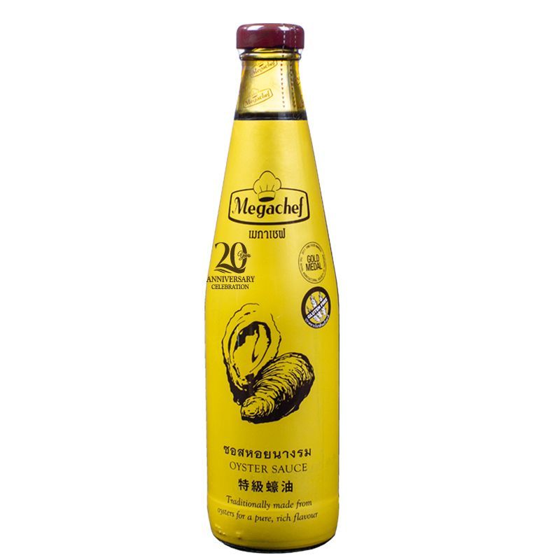 เมกาเชฟซอสหอยนางรม 600กรัม Megachef Premium Oyster Sauce 600g [หมายเลขบาร์โค้ด 8857118730327 ]