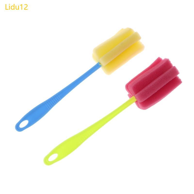 Lidu12 Wineglass ฟองน้ําถ้วยแปรงขวดนมทําความสะอาดเครื่องมือทําความสะอาดห้องครัว