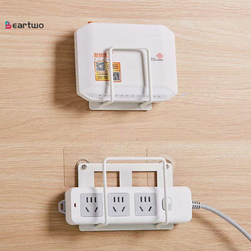 <beartwo-t>ติดผนังเราเตอร์ผู้ถือ WiFi Storage Braet ติดตั้งง่ายไม่เจาะพลังงาน Soet Ra ชั้นวางหนังสือ