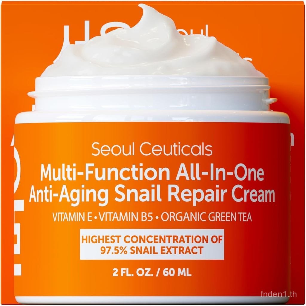 SeoulCeuticals 97.5% Snail Mucin Korean Face Moisturizer Day & Night MN2H